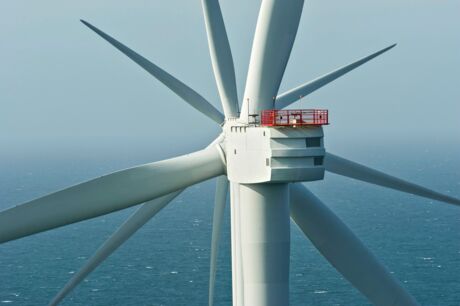 Repower 5M im Offshore-Windpark Ormonde in der Irischen See, 2012